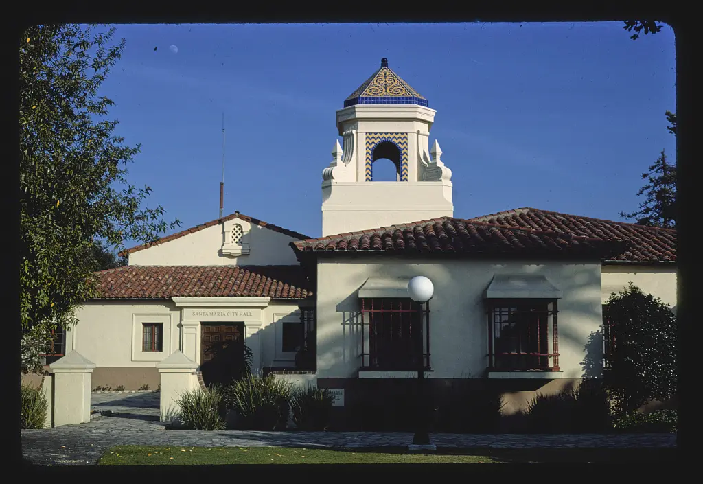 City Hall, angle 1, Broadway & Cook Street, Santa Maria, California