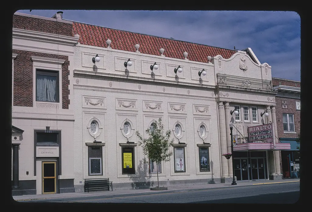Rialto Theater, angle 1, Main Street, Deer Lodge, Montana