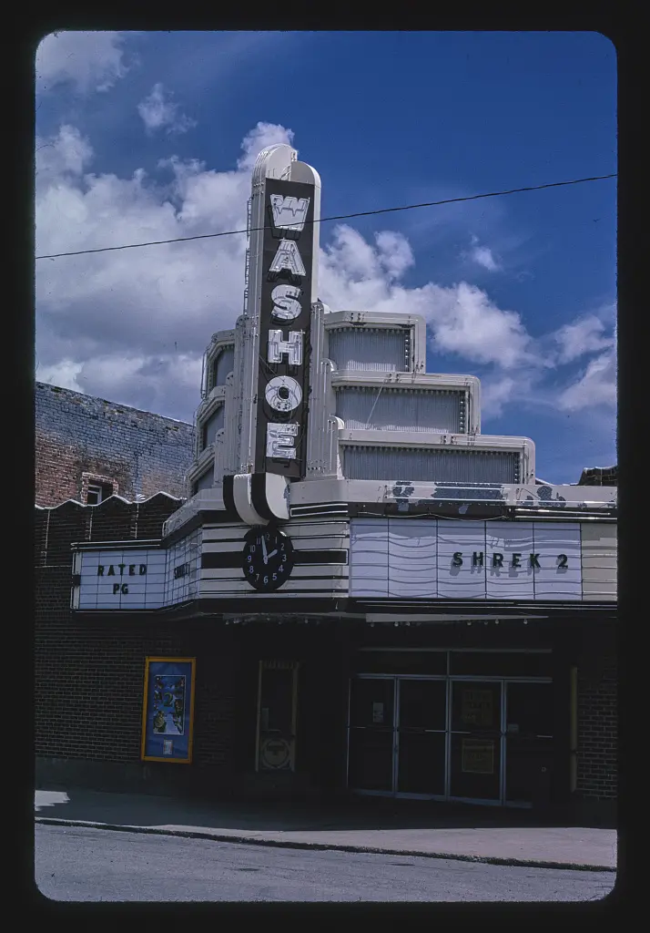 Washoe Theater, vertical detail, Main Street, Anaconda, Montana